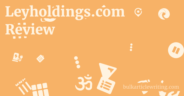 Leyholdings.com Review 1 by Partners