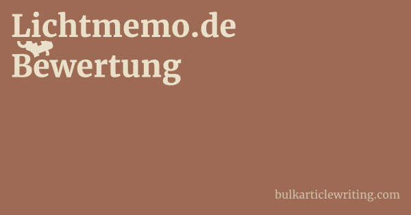 Lichtmemo.de Bewertung 1 by