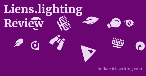 Liens.lighting Review 1 by