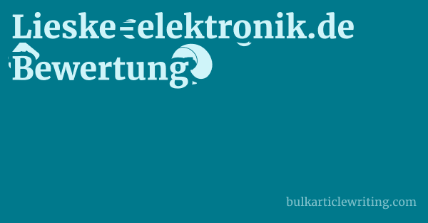 Lieske-elektronik.de Bewertung 1 by