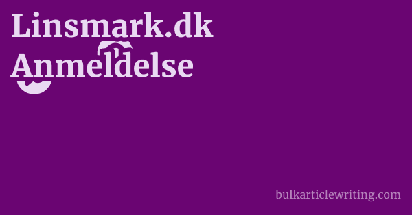Linsmark.dk Anmeldelse 1 by