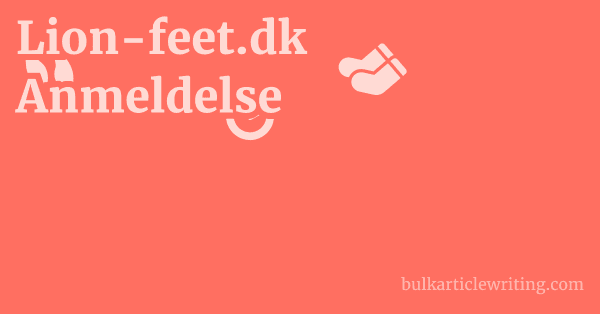 Lion-feet.dk Anmeldelse 1 by