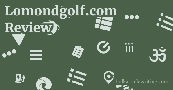Lomondgolf.com Review 1 by Partners
