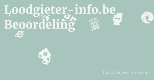 Loodgieter-info.be Beoordeling