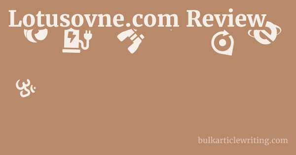 Lotusovne.com Review 1 by