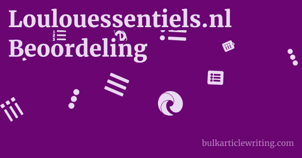 Loulouessentiels.nl Beoordeling 1 by