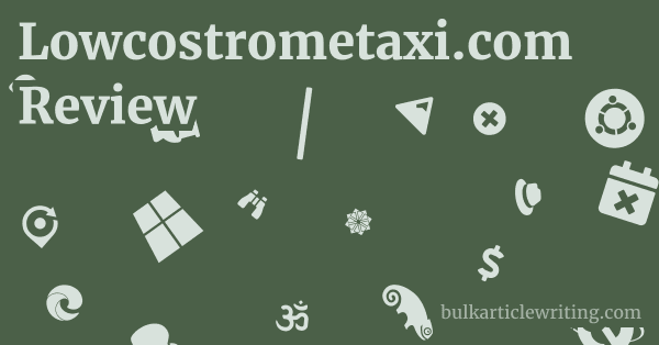 Lowcostrometaxi.com Review 1 by