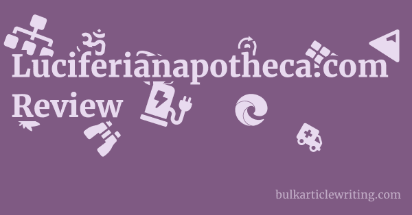 Luciferianapotheca.com Review 1 by Partners