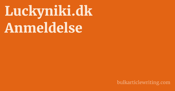 Luckyniki.dk Anmeldelse 1 by Partners
