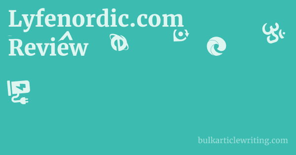 Lyfenordic.com Review 1 by