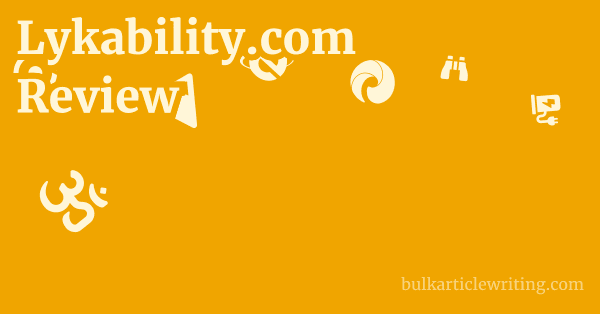 Lykability.com Review 1 by