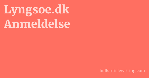 Lyngsoe.dk Anmeldelse 1 by