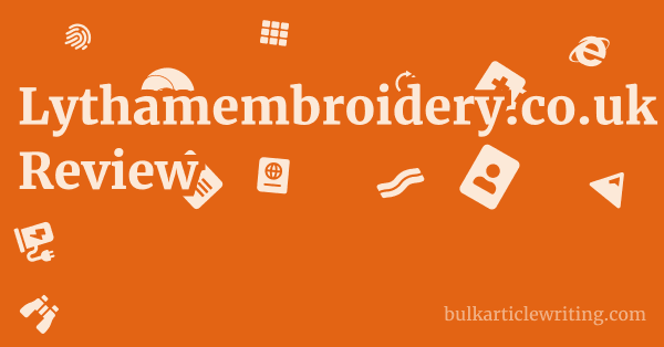 Lythamembroidery.co.uk Review 1 by
