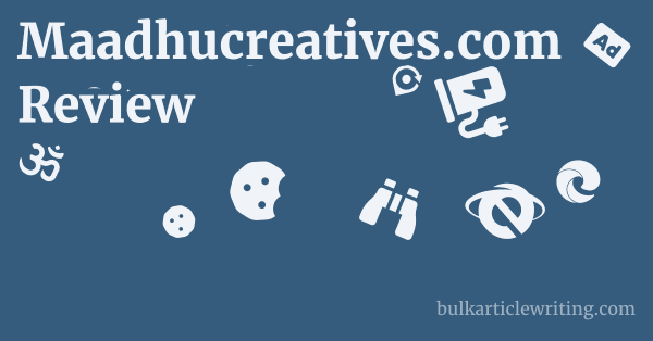 Maadhucreatives.com Review 1 by Partners