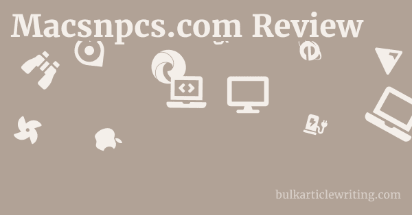 Macsnpcs.com Review 1 by