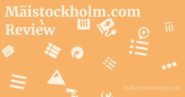 Maistockholm.com Review 1 by