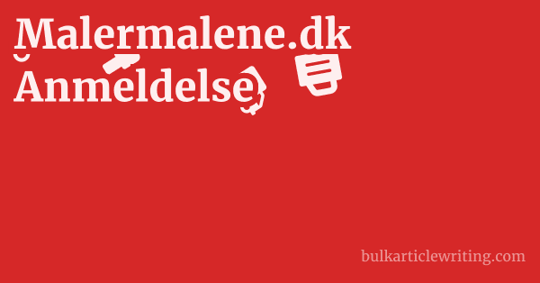 Malermalene.dk Anmeldelse