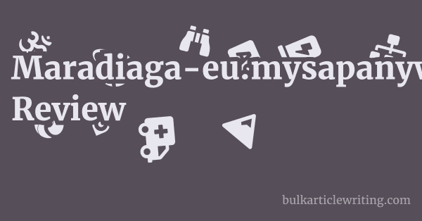 Maradiaga-eu.mysapanywhere.com Review 1 by