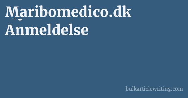 Maribomedico.dk Anmeldelse 1 by