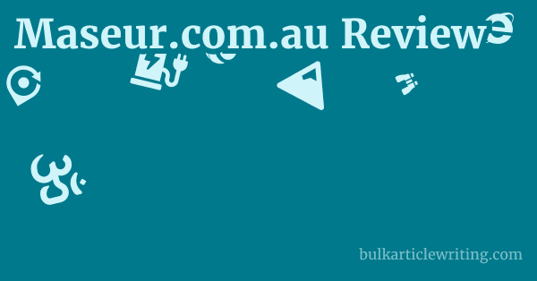 Maseur.com.au Review 1 by Partners