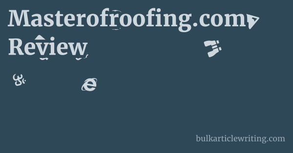 Masterofroofing.com Review 1 by