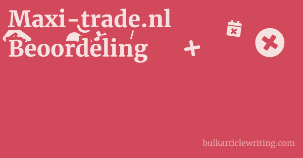 Maxi-trade.nl Beoordeling 1 by