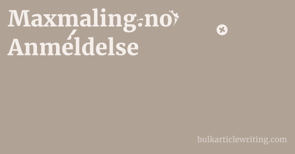 Maxmaling.no Anmeldelse 1 by Partners