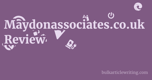 Maydonassociates.co.uk Review