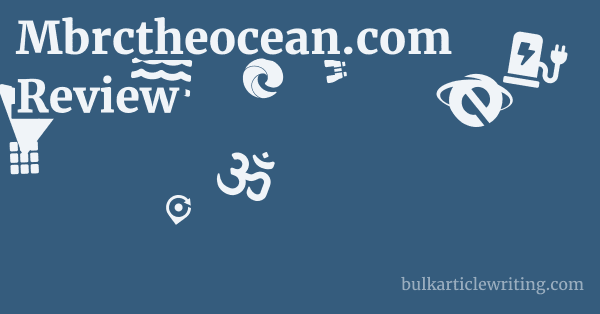 Mbrctheocean.com Review 1 by