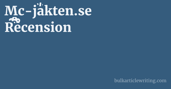 Mc-jakten.se Recension 1 by