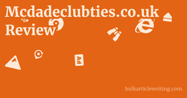Mcdadeclubties.co.uk Review 1 by Partners