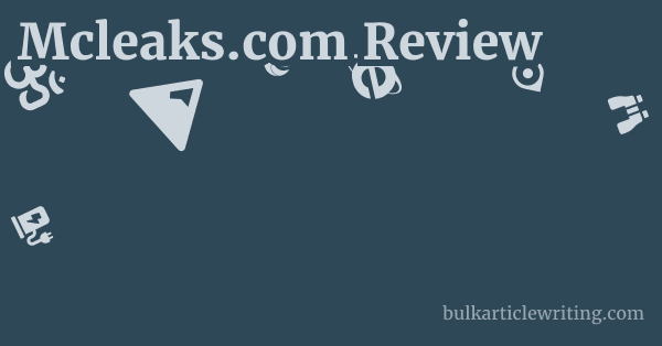 Mcleaks.com Review 1 by