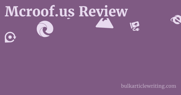 Mcroof.us Review 1 by