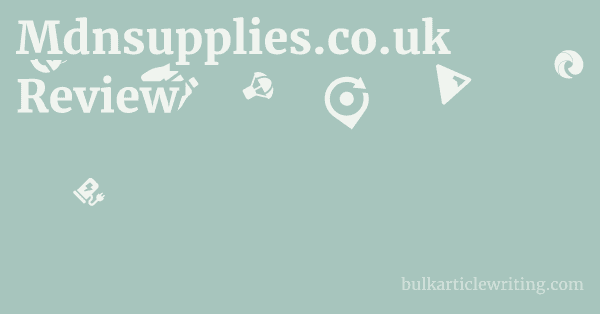 Mdnsupplies.co.uk Review 1 by