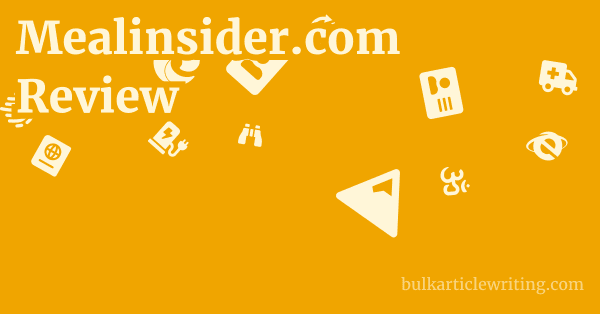 Mealinsider.com Review 1 by
