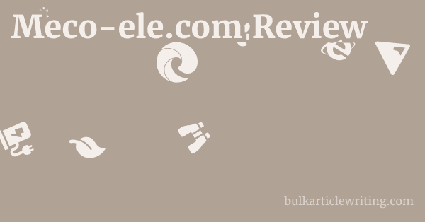 Meco-ele.com Review 1 by