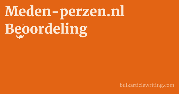 Meden-perzen.nl Beoordeling 1 by