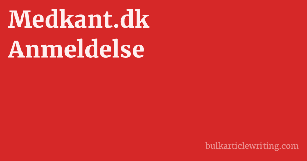 Medkant.dk Anmeldelse 1 by Partners