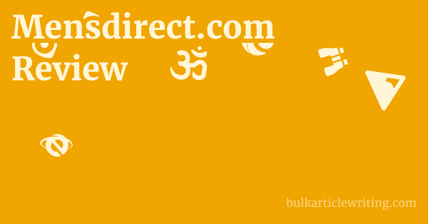 Mensdirect.com Review 1 by