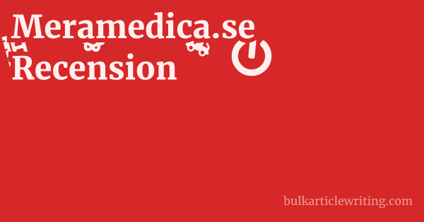 Meramedica.se Recension 1 by