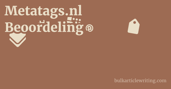 Metatags.nl Beoordeling 1 by