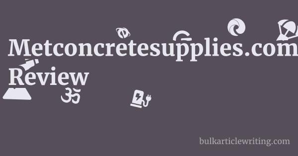 Metconcretesupplies.com Review 1 by