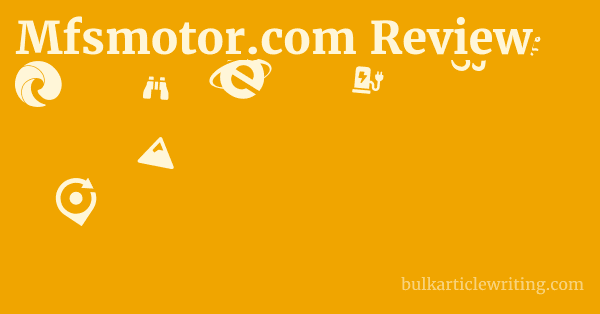 Mfsmotor.com Review 1 by