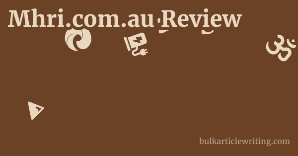 Mhri.com.au Review 1 by