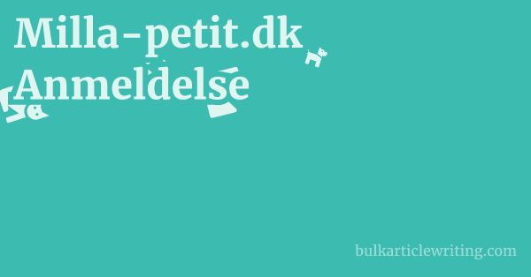 Milla-petit.dk Anmeldelse 1 by