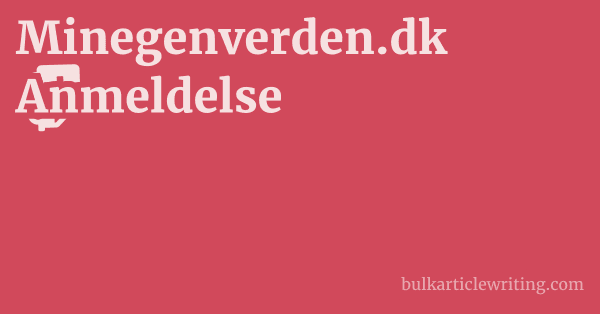 Minegenverden.dk Anmeldelse 1 by