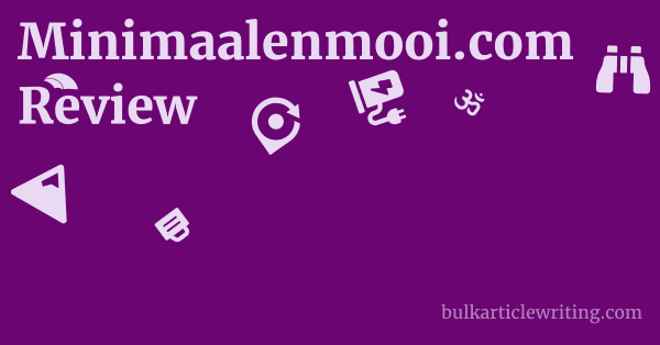 Minimaalenmooi.com Review 1 by