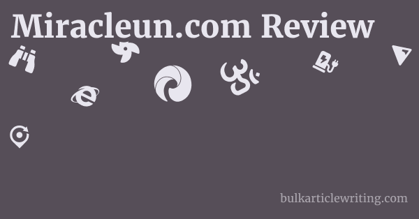 Miracleun.com Review 1 by