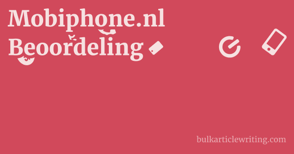 Mobiphone.nl Beoordeling 1 by