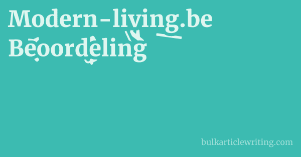 Modern-living.be Beoordeling 1 by Partners